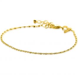 Zinzi Gold Plated Zilveren Scroll Schakel Armband Mm Breed Waarbij