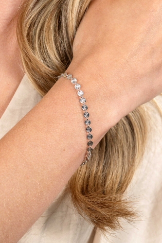 ZINZI zilveren armband met ronde schakels zonnestralen 4,3mm breed ZIA2272