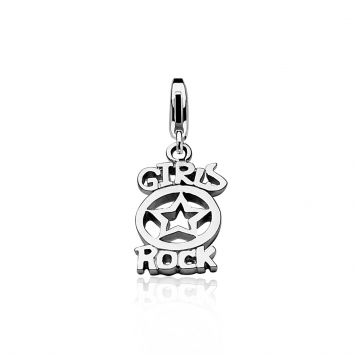 Zinzi zilveren bedel Girls Rock CHARMS273