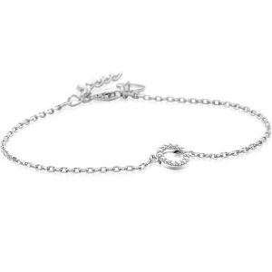 ZINZI zilveren armband met open rondje (7,5mm) bezet met witte zirconia's 16,5-19,5cm ZIA2550