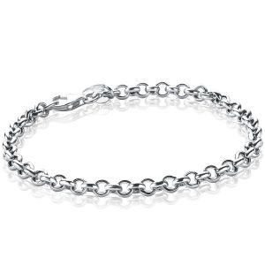 Zinzi zilveren jasseron armband 4,5mm breed 18cm ZIA1911