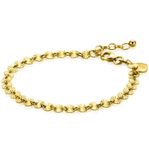 ZINZI gold plated zilveren armband met ronde schakels zonnestralen 4,3mm breed ZIA2272G