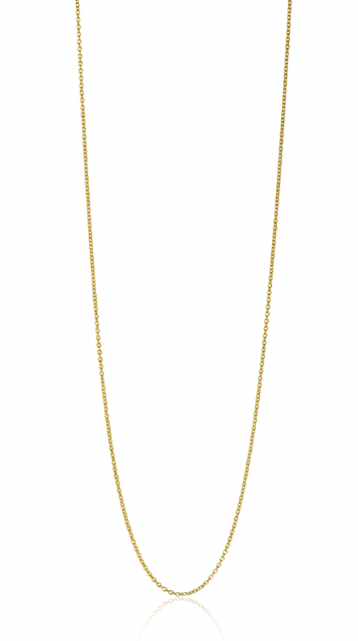 45cm ZINZI Gold 14 krt anker ketting 0,7mm breed, ideaal om je hanger aan te bevestigen ZGLA45-07