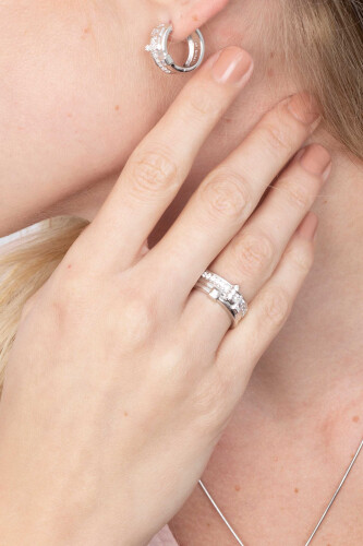 ZINZI zilveren brede multi-look ring 8 mm breed ZIR2012