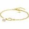 ZINZI gold plated zilveren armband met open hartje en bungelend witte zoetwaterparel 16-19cm ZIA2642