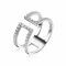 ZINZI zilveren multi-look ring open wit ZIR1478