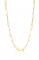 ZINZI Gold 14 karaat gouden collier 45cm met paperclip schakels 2,2mm breed ZGC296