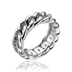 ZINZI zilveren ring gourmet glad ZIR1101