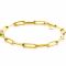 ZINZI Gold 14 krt gouden closed for ever schakelarmband 4,5mm breed 18,5cm ZGA453
