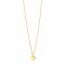 ZINZI Gold 14 krt gouden ketting 43cm met hart hanger 8mm ZGC312