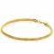 ZINZI Gold 14 krt gouden popcorn schakelarmband 3mm breed, lengte 18,5cm ZGA380