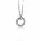 ZINZI zilveren hanger rond met touweffect 19mm ZIH2246 (zonder collier)