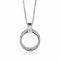 ZINZI zilveren ketting 45cm met ronde hanger 22mm ZIC2266