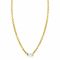 ZINZI gold plated zilveren jasseron ketting 42cm met ovale sluitring ZIC2377G