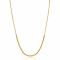 ZINZI gold plated zilveren jasseron ketting met bolletjes schakels (2,5mm breed) in het midden 40-45cm ZIC2640G