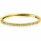 ZINZI gold plated zilveren bangle armband 4mm breed, bezet met witte zirkonia's  60mm ZIA2686Y