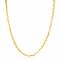 ZINZI gold plated zilveren ketting met venetiaanse schakels 3mm breed 42-45cm ZIC2587