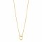 ZINZI gold plated zilveren ketting met open rondje 40-45cm ZIC2523G