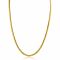 ZINZI gold plated zilveren platte slangen-ketting 45cm 3,5mm breed ZIC2402G