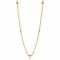 ZINZI zilveren gourmet ketting 14K geelverguld bol 45cm ZIC987G