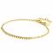 ZINZI gold plated zilveren armband, in het midden bezet met 21 witte zirconia's 16-19cm ZIA2370Y