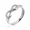 ZINZI zilveren ring infinity wit ZIR1065Z