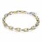 ZINZI zilveren schakelarmband geel verguld 6,4mm breed 20cm ZIA1641BG