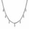 ZINZI zilveren gourmet collier met baguette zirconia's 40-45cm ZIC2104