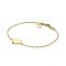 ZINZI gold plated zilveren armband met hart plaatje 10mm om te graveren 17-20cm ZIA2346G