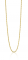 45cm ZINZI gold plated zilveren anker ketting ZILC-A45G