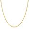 60cm ZINZI gold plated zilveren koord ketting ZILC-K60G