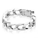 Mart Visser by ZINZI zilveren gourmet armband breed 12mm MVA11 
