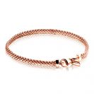 ZINZI zilveren fantasie armband rosé verguld 18,5cm ZIA878R 