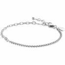 ZINZI zilveren multi-schakelarmband met gourmet en paperclip schakels 2,7mm breed ZIA2468