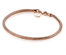 ZINZI zilveren schakelarmband rosé verguld vossenstaart 2.5mm breed 19cm ZIA1287R