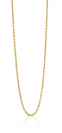 45cm ZINZI gold plated zilveren anker ketting ZILC-A45G