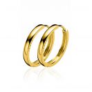 ZINZI gold plated zilveren oorringen 24 x 3mm met scharniersluiting ZIO192G