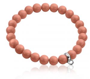 Zinzi Charms rek-armband one-size oranje parels CH-A20K 