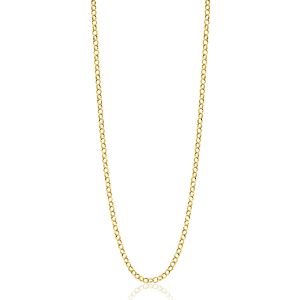 ZINZI Gold 14 krt gouden jasseron ketting 2,2mm breed 43-45cm ZGC441
