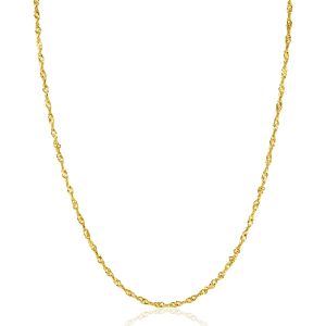 ZINZI Gold 14 karaat gouden massieve Singapore ketting 1,8mm breed 41-43cm ZGC501
