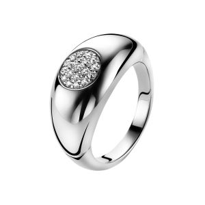 ZINZI zilveren ring wit ZIR1147