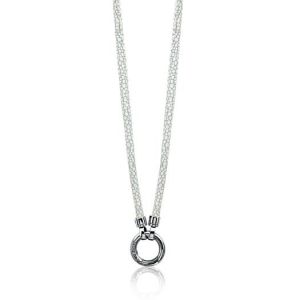 Zinzi wit lederen collier 90cm ZIC846 