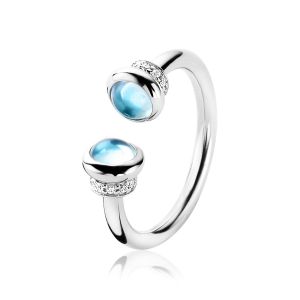 ZINZI zilveren ring turquoise ZIR1193