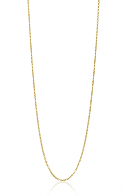 45cm ZINZI Gold 14 krt anker ketting 0,9mm breed, ideaal om je hanger aan te bevestigen ZGLA45-09