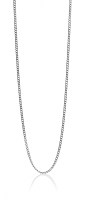 60cm ZINZI zilveren gourmet ketting. ZILC-G60