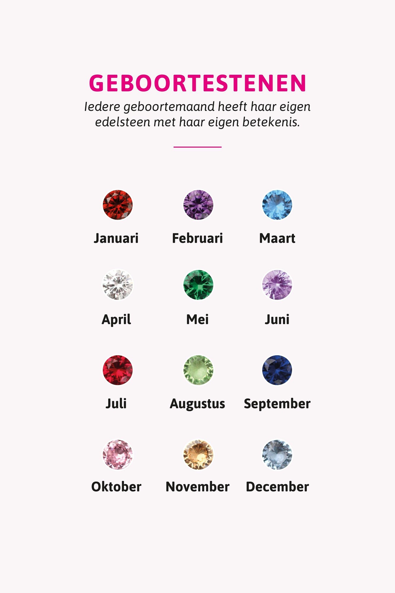 OKTOBER oorbedels zilver met geboortesteen roze rozenkwarts zirconia (excl. oorringen)
