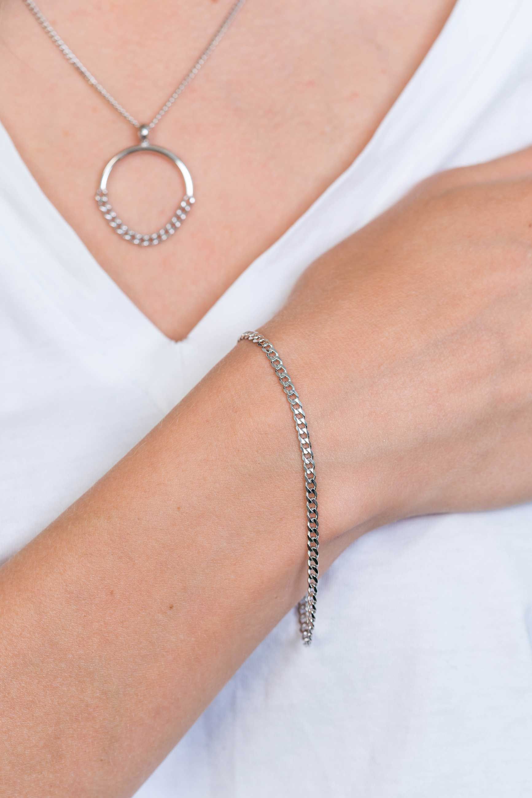 ZINZI zilveren armband 3mm gourmet ZIA1418