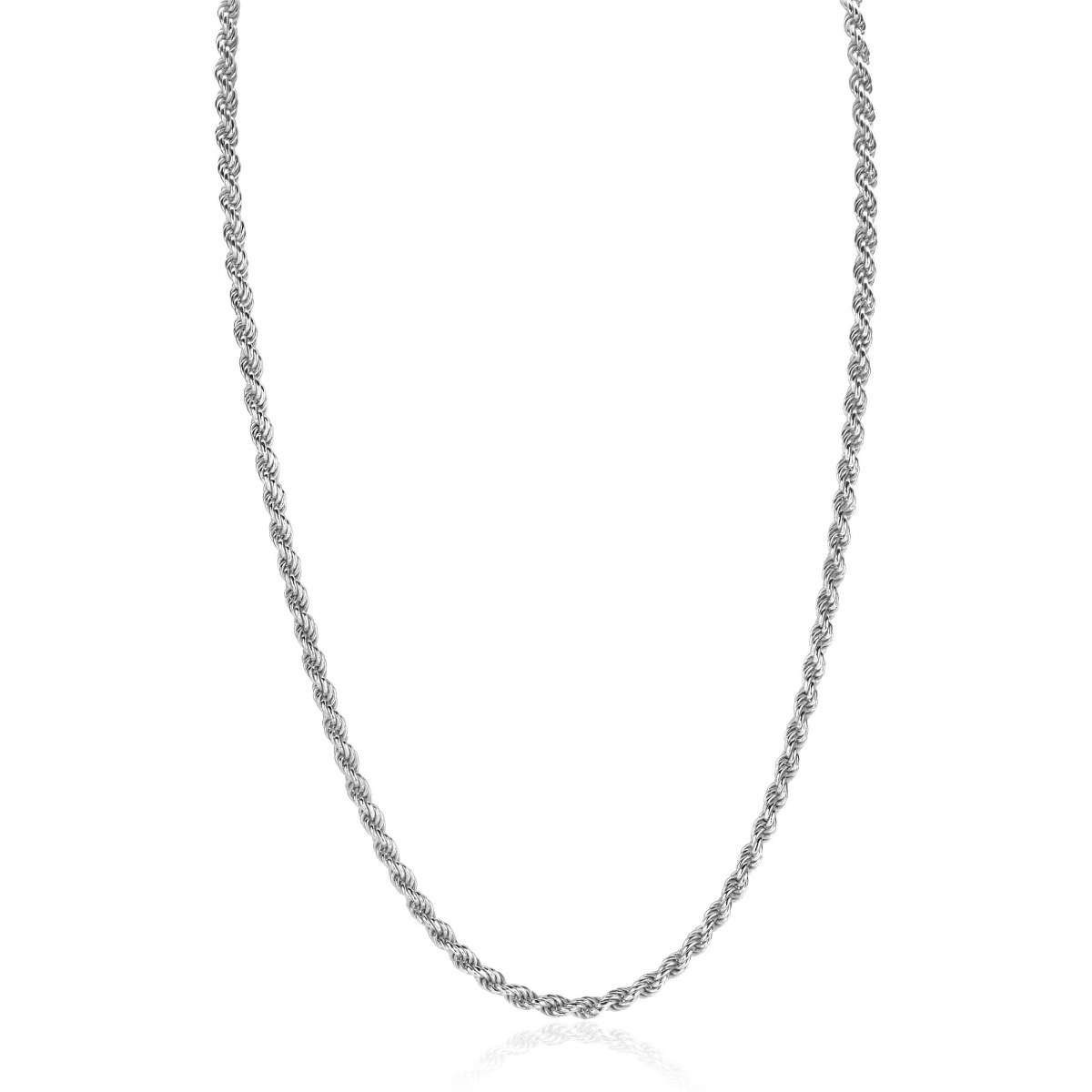 ZINZI zilveren koord ketting 2,6mm breed 42-45cm ZIC2386